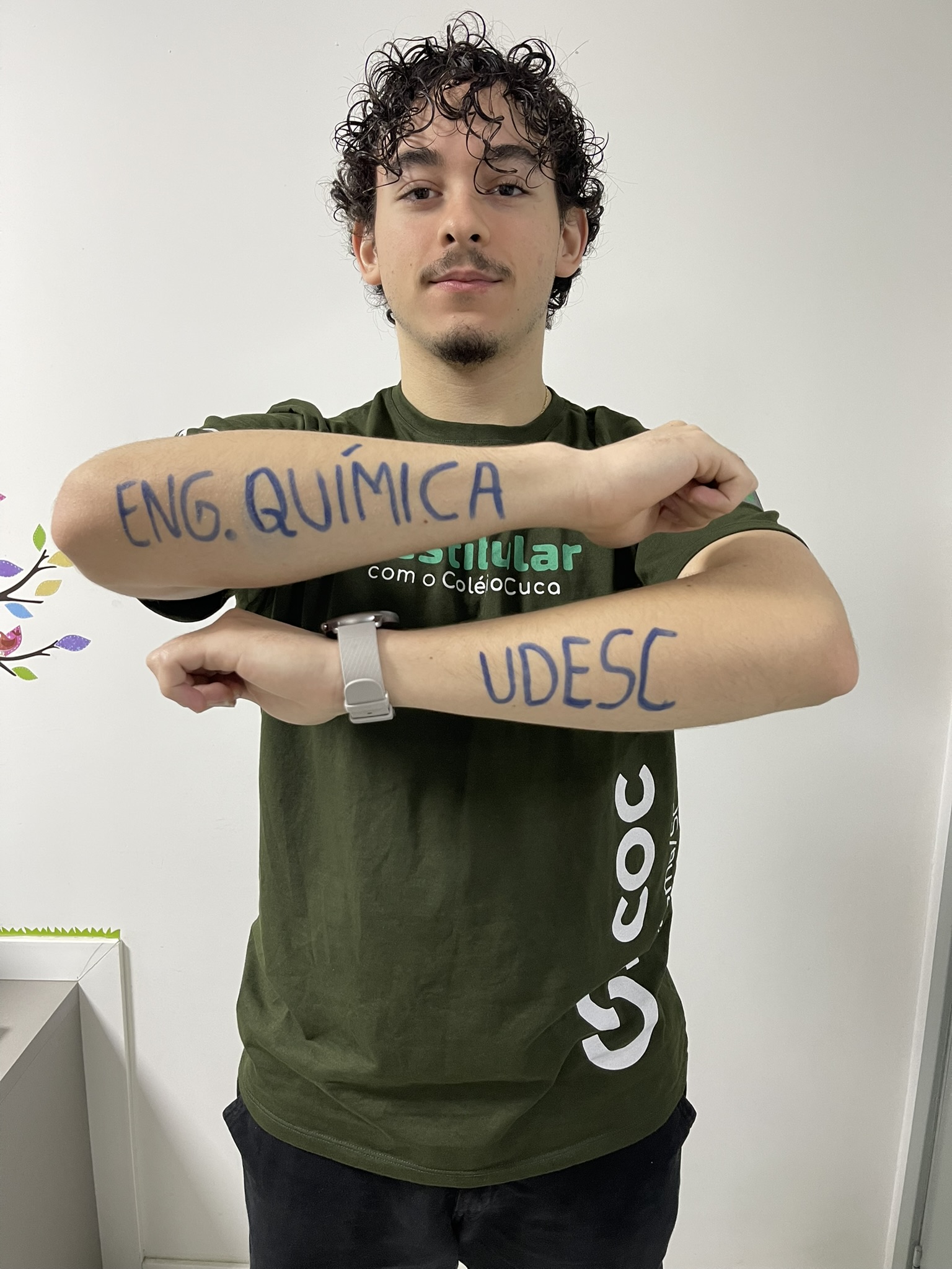 Geraldo, aprovado em Engenharia Química na UDESC
